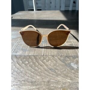 Sojos Women's Dolphin Clear Brown Frame Gradient‎ Brown Lens Sunglasses